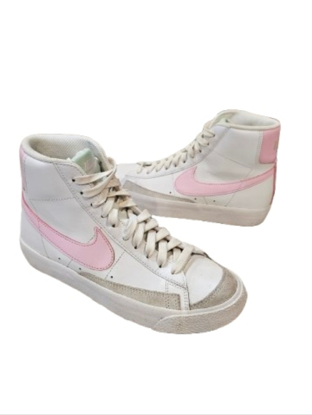 Nike Blazer Mid White Pink Sneakers GS 4Y Women’s 5.5 Retro High Top